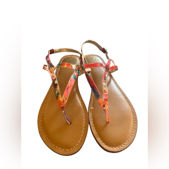 Fergalicious Shoes - Fergalicious, Fergie Sandals Womens 8.5 Floral Strappy Flats
Comfort pink buckle